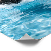 black Labrador  Puppy Plunge  ポスター (角)