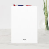 Black Labrador Puppy Summer Party Thank You サンキューカード (裏面)