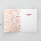 Black Labrador Retriever Dog Make My Tail Wag Mom シーズンカード (内部)