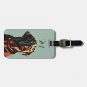 Black Labrador Retriever Luggage Tag ラゲッジタグ (正面横)