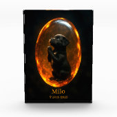 Black Labrador Retriever Memorial  Photo Block フォトブロック (正面)