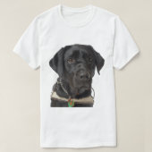 Black Labrador Retriever Tシャツ (デザイン正面)