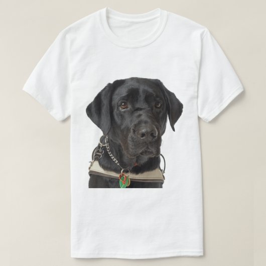 Black Labrador Retriever Tシャツ (デザイン正面)