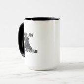 Black Labs Make Life Better! – Two-Sided Mug マグカップ (正面左)