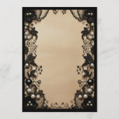 Black Lace and Pearls メニュー (裏面)