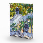 Black Langur Monkeys食べ物のフォトブロック フォトブロック (右)