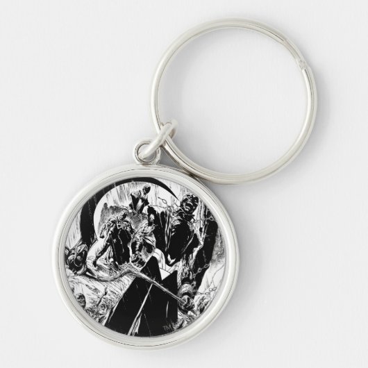 Black Lantern Corpsパネル – 白黒 キーホルダー (正面)