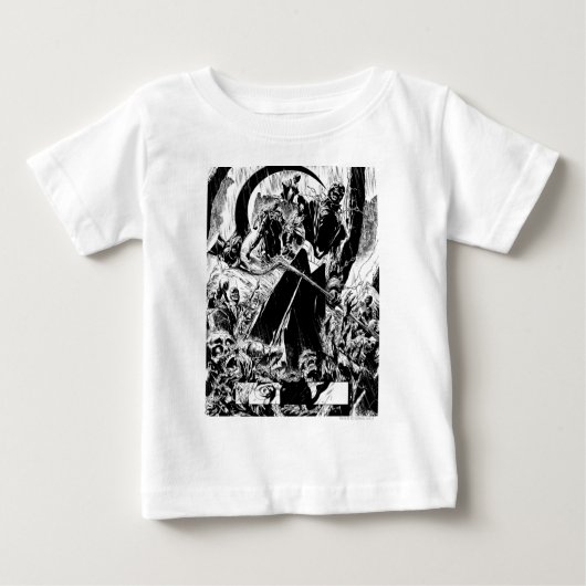 Black Lantern Corpsパネル – 白黒 ベビーTシャツ (正面)