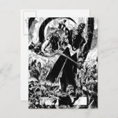 Black Lantern Corpsパネル – 白黒 ポストカード (正面/裏面)