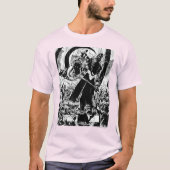 Black Lantern Corpsパネル – 白黒 Tシャツ (正面)