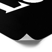 Black Laundromat Wall Art Poster Print ポスター (角)