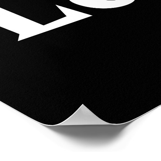 Black Laundromat Wall Art Poster Print ポスター (角)