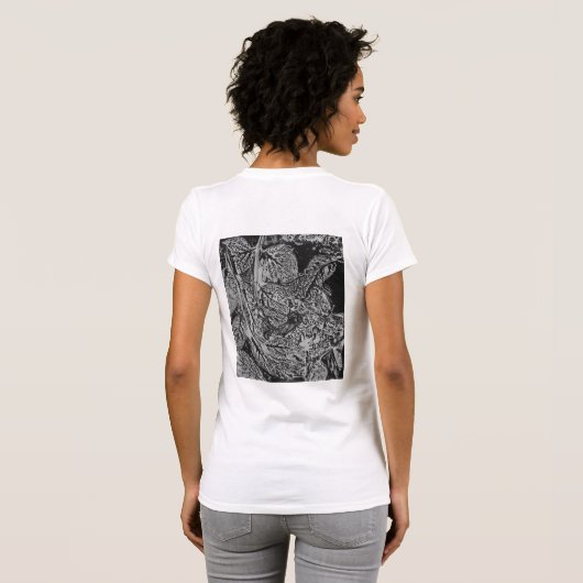 Black leafs tシャツ (裏面フル)