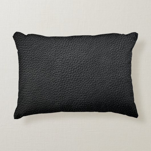 Black leather texture and backgroundleather,textur アクセントクッション (正面)