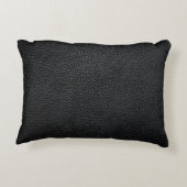 Black leather texture and backgroundleather,textur アクセントクッション (裏面)