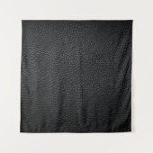 Black leather texture and backgroundleather,textur タペストリー (正面)
