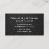 Black Leather Texture Minimalist  名刺 (裏面)