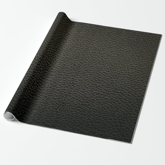 Black leather texture or background. abstract,anim ラッピングペーパー (アンロールド)