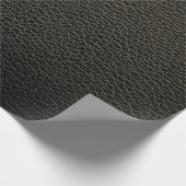 Black leather texture or background. abstract,anim ラッピングペーパー (角)