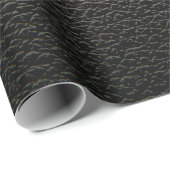 Black leather texture or background. abstract,anim ラッピングペーパー (ロールコーナー)