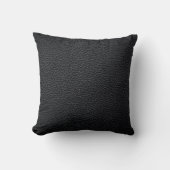 Black leather texture or background. leather,textu クッション (正面)