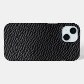Black Leather Textured Phone Case Case-Mate iPhoneケース (裏面 (横))
