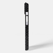 Black Leather Textured Phone Case Case-Mate iPhoneケース (裏面 / 左)