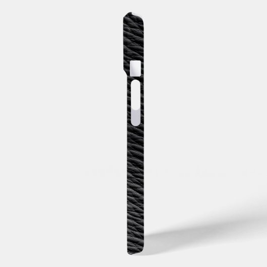 Black Leather Textured Phone Case Case-Mate iPhoneケース (裏面 / 左)