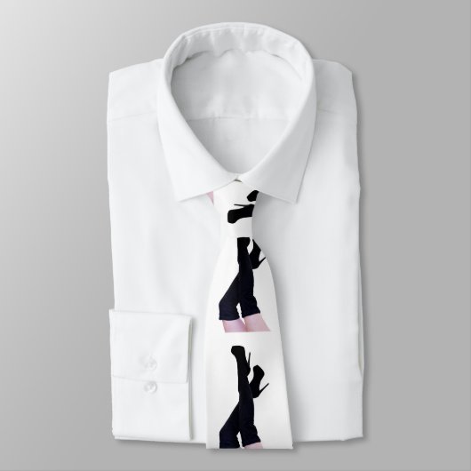 Black Leather Thigh-high Boots Thunder_Cove ネクタイ (タイ)