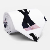 Black Leather Thigh-high Boots Thunder_Cove ネクタイ (ロール)