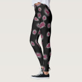 Black leggings with fairies / Legging Noir レギンス (左)