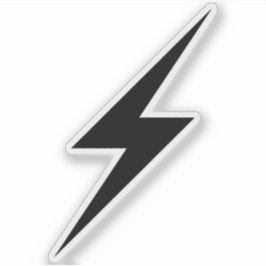 Black Lightning Bolt Of Anarchy  シール