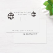 Black Line Art Bauble Festive Hairclip Display (デスク)