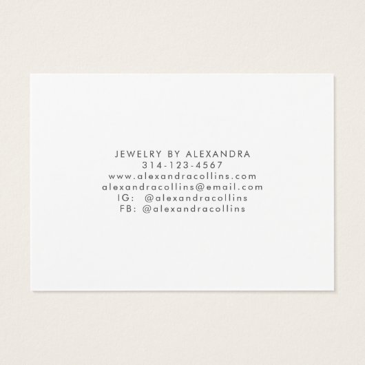 Black Line Art Bauble Festive Hairclip Display (裏面)