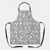 Black Line Geometric Pattern エプロン (正面)