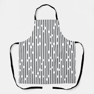 Black Line Geometric Pattern エプロン