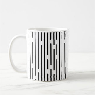 Black Line Geometric Pattern  コーヒーマグカップ