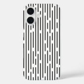 Black Line Geometric Pattern Case-Mate iPhoneケース (裏面)