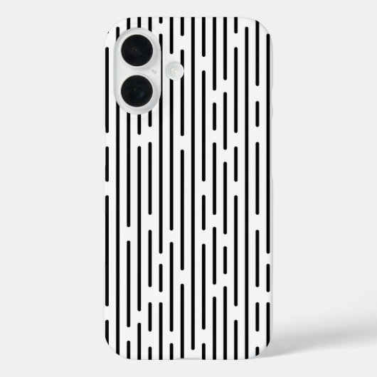 Black Line Geometric Pattern Case-Mate iPhoneケース (裏面)