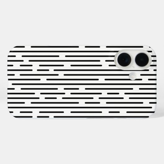 Black Line Geometric Pattern Case-Mate iPhoneケース (裏面 (横))