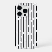 Black Line Geometric Pattern iPhoneケース (裏面)