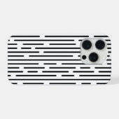 Black Line Geometric Pattern iPhoneケース (裏面横)