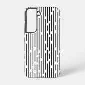 Black Line Geometric Pattern Samsung Galaxyケース (裏面)
