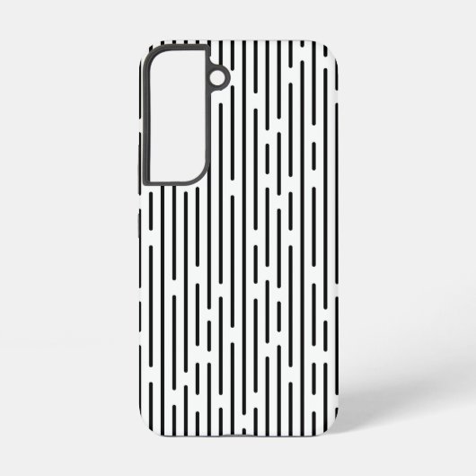 Black Line Geometric Pattern Samsung Galaxyケース (裏面)