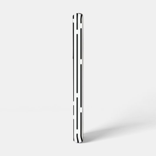 Black Line Geometric Pattern Samsung Galaxyケース (左側面)