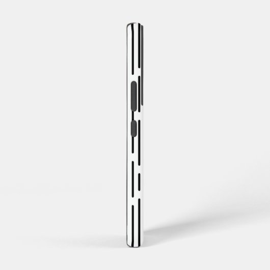 Black Line Geometric Pattern Samsung Galaxyケース (右側面)