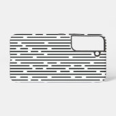 Black Line Geometric Pattern Samsung Galaxyケース (裏面横)