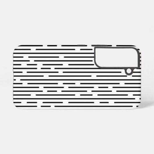 Black Line Geometric Pattern Samsung Galaxyケース (裏面横)