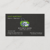 Black Linen Green Lawn Care Service Professional 名刺 (正面)
