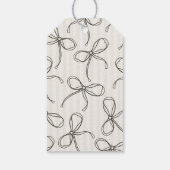 Black Lingerie Shower Bachelorette Bridal Favor ギフトタグ (裏面)